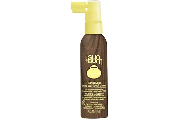 Sun Bum Original SPF 30 Sunscreen Scalp & Hair Mist - Broad Spectrum UVA/UVB Protection with Vitamin E - Vegan & Hawaii 104 A