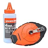 VANQUISH 2 Pieces ABS Chalk Line Reel with 4 oz