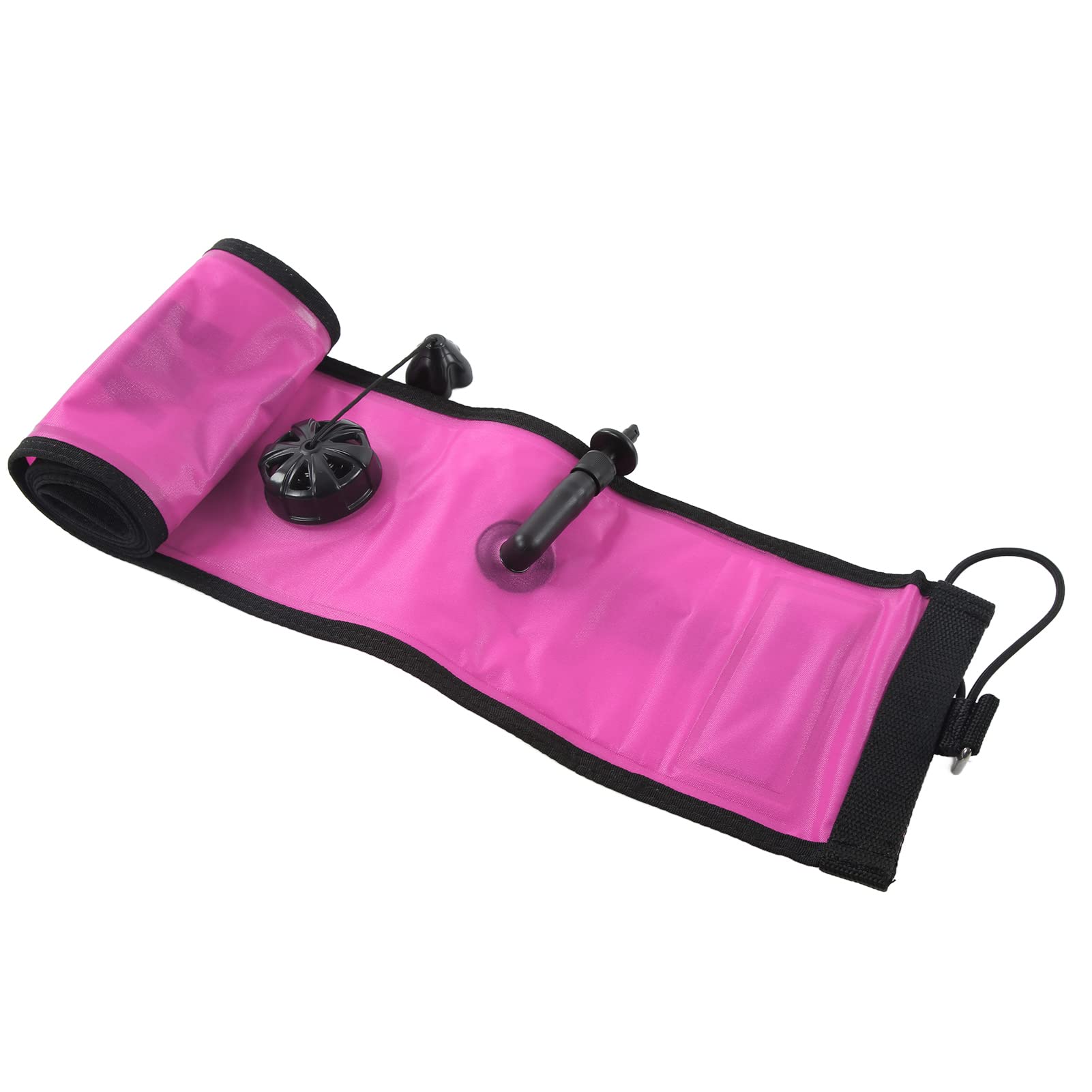 Alomejor 150x15cm Diving Surface Marker Scuba Diving Surface Marker Buoy High Visibility Inflatable Surface Marker Signal Tube(Pink)