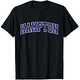 Hampton Virginia VA Vintage Athletic Sports Design T-Shirt