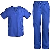 Unisex V Neck Scrubs Set Medical Uniform - Women and Man Nursing Scrubs Set Top and Pants Workwear JY1601