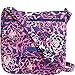 Vera Bradley Women's Double Zip Mailbag Katalina Pink Crossbody Bag