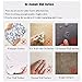 Fotosnow Locking Curve Adhesive Coat Hooks: Anti-Slip 15LB Towel Hooks Stick on-Bathroom Kitchen Silver 4 Packs