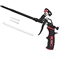 DAFEIKE Spray Foam Gun Expanding Foam Gun Updated Teflon Pro Foam Dispensing Gun Less Cleaner Insulating Foam Sealant Sprayer Pu Foam Caulking and Insulation, Black