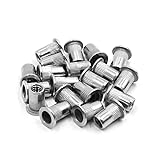 uxcell 20Pcs 304 Stainless Steel 1/4-20 UNC Car