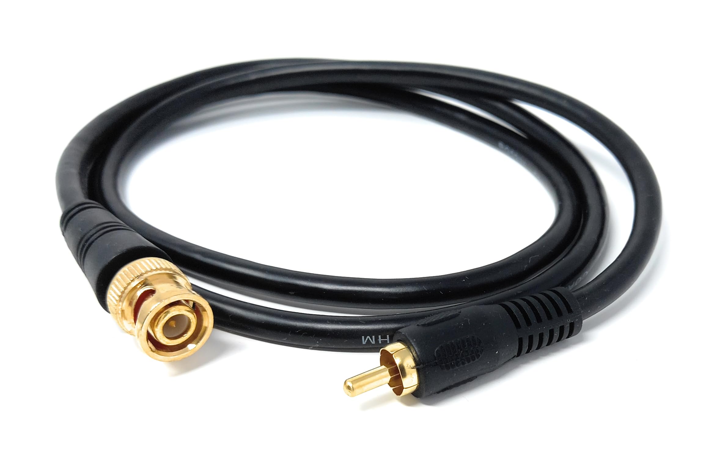 DRUT 1m BNC to RCA Phono Plug CCTV Cameras Coax Male to Male 75R Video Cable Lead 3.3ft