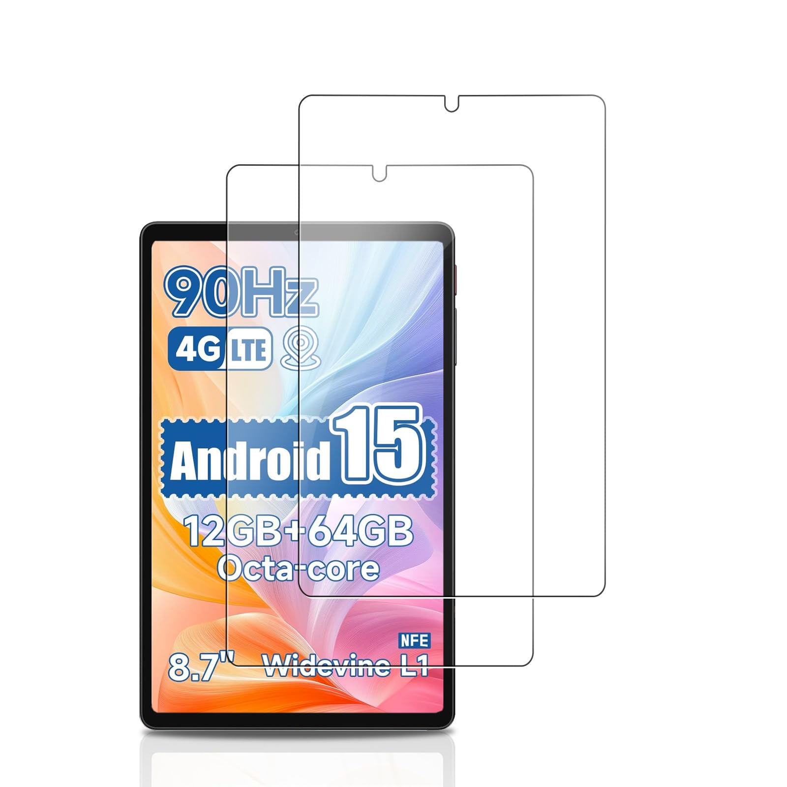 Photo 1 of NOUKAJU Screen Protector for ALLDOCUBE iPlay 60 mini 8.68inch, HD Tempered Glass,9h Hardness,Scratch,Anti-Fingerprin,Tempered Glass Film Guard for ALLDOCUBE iPlay 60 mini[2 Pack]