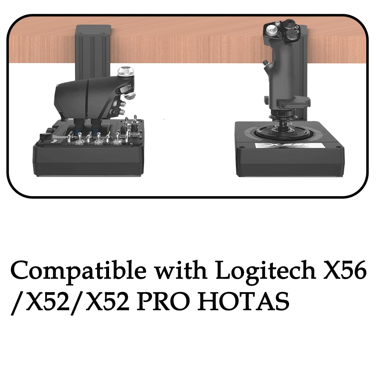 Sol R2 Mount Mua Universal Desk Mount Compatible with Logitech X56, X52, X52 Pro ...