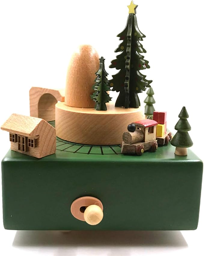 wooden block christmas tree