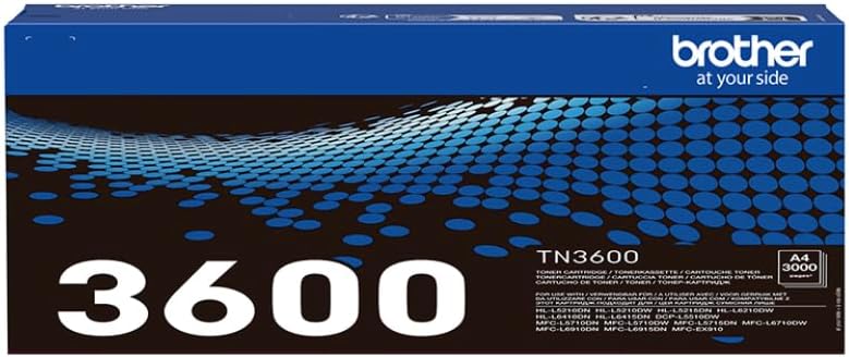 Brother TN3600 Standard Yield Black Toner Cartridge