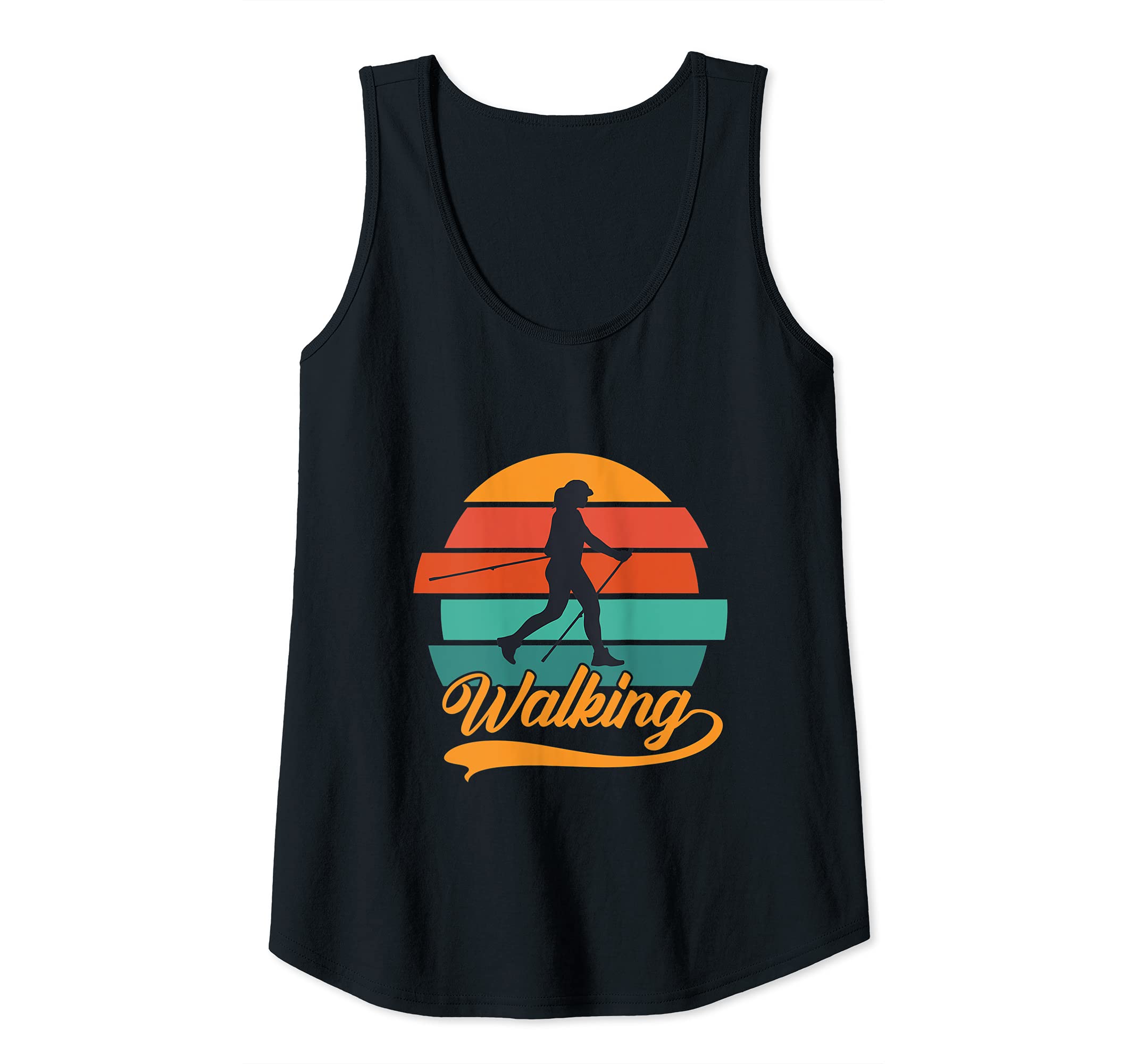 Womens Nordic Walking Retro Walkerin Walking Tank Top