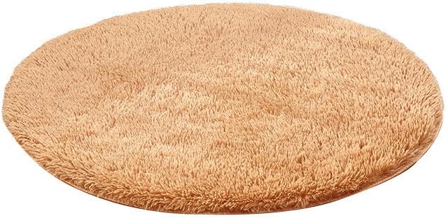 Multicolor Round Area Rugs Solid Color Super Soft Home Shaggy Carpet Multi-size Floor Pads for Living Room Bedroom