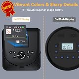 Monodeal Portable CD Player Bluetooth TFT Display Car Rechargeable Speakers view 2