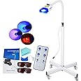 Teeth Whitening Lamp, Teeth Whitening Light 36W 10 LED Cold Light 3 Colors LED Whitening Lamp Bleaching Accelerator Light LED Teeth Whitening Machine with Remote Control Function Floor Standing Type
