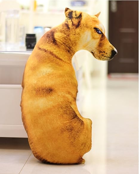 Hugmee 3D Tier Hund Form Kissen Wolfshund Form Kissen 45 cm 60 cm 90 cm, 23 inches