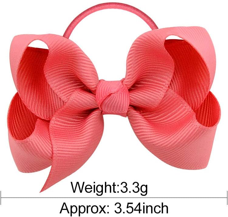 40pcs 3 Inches Baby Girls Hair Bows Hair Ties Elastic Headband Ponytail Holder Hair Band Hair Accessories for Kids Toddlers - Image 5