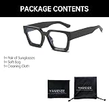 YAMEIZE Blue Light Blocking Glasses Square Eyeglasses for Men & Women view 5