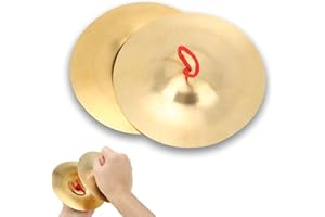 Cymbals Crash, 2pcs Splash Cymbal 14.7cm / 5.79in Hand Cymbal for kids brass Cymbals Drum Set small cymbal Kids Children Mini