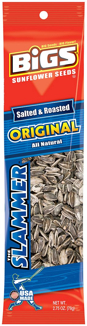 Bigs Sunflower Seeds Slammer, Salted And Roasted, 2.75-Ounce (Pack Of 12) (816012010254)