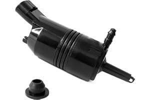 RBOKO Windshield Washer Pump, Compatible with Chevrolet (Chevy), GMC, Buick, Pontiac, Oldsmobile, Isuzu, Cadillac, Replaces OEM: 22127652, 22127653, 89025062, 89001122, Washer Fluid Pump with Grommet