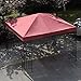 Tangkula 9.8' x 9.8' Canopy Cover Outdoor Patio Gazebo Replacement Top Cover Wedding Party Event Tent Cover Heavy Duty Durable Waterproof Sun Snow Rain Shelter 1-Tier or 2-Tier 3 Color (1-Tier, Wine)