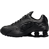 Nike Shox R4 Big Kids' Shoes (CW2626-003, Black/Black/Bright Crimson/Black) Size 4