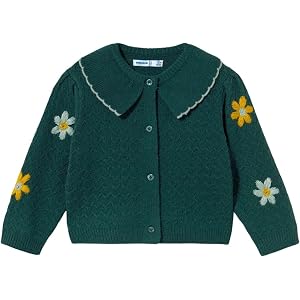Mayoral Floral-Embroidered Cardigan for Baby-Girls Nenufar gr