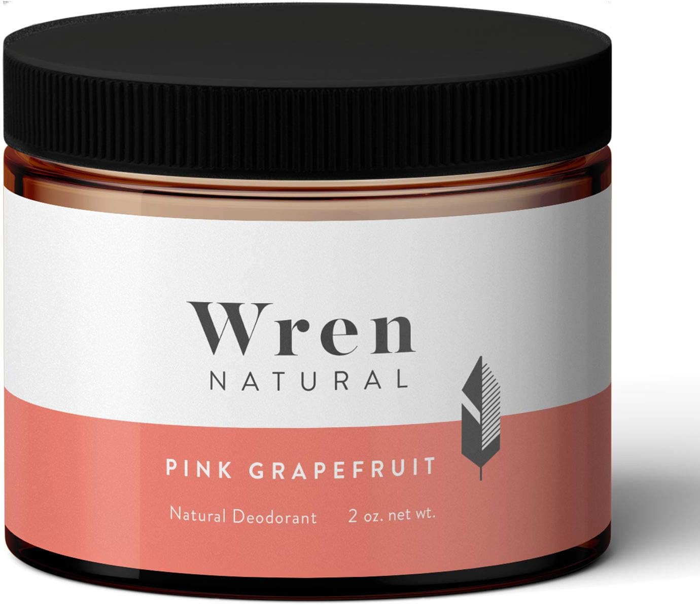 Wren Natural Deodorant Paste Cream with Organic Ingredients for Men and Women No Parabens No Aluminum, Pink Grapefruit 2 Ounce