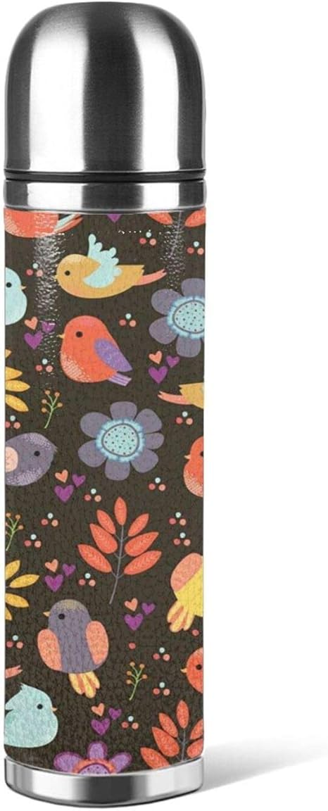 Amazon 水筒 サーモス ステンレスボトル 直飲み 500ml 軽量 大容量 保温 保冷 高い密封性 真空断熱 男女兼用 子供用 自転車 登山 ジム スポーツボトル アウトドア漫画の鳥 人気 おしゃれ 水筒 マグボトル オンライン通販