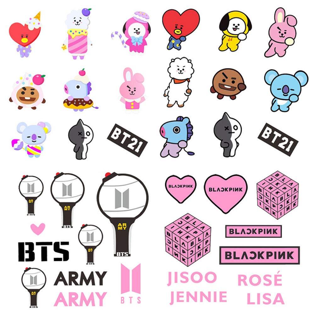 LLflow BTS Vinyl Stickers, Kpop BTS EXO Twice Blackpink Wanna One