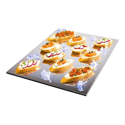 Restaurantware Clear Tek x Inch Serving Tray Mirrored