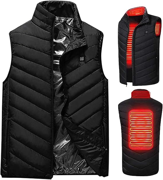Amazon.co.jp Electric Heated Vest, Thermal Wear, Heater Vest, Made in Japan, HeatGenerating