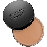 Saie Sun Melt Cream Bronzer - Buildable Balm Face Bronzer for Effortless Sculpting - Cream Contour Enriched with Vitamin C, Nourishing Skincare Ingredients &amp; a Natural Finish - Fair Bronze (1 oz)