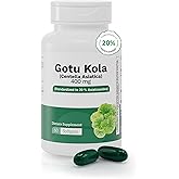 Nutra Nutrition Gotu Kola 400mg Capsules – 20% Asiaticosides Standardized Centella Asiatica Extract – Supports Circulation, Brain & Cognitive Function – 60 Softgels
