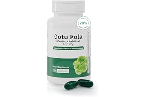 Nutra Nutrition Gotu Kola 400mg – Standardized Centella Asiatica Extract with 20% Asiaticosides – Promotes Cognitive Support, Brain Health & Focus – 60 Softgels – Non-GMO, Gluten-Free Formula