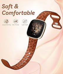 Odbeai Leopard Bands Compatible with Fitbit Sense 2
