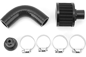 Aramox Crank Case Vent Filter Kit, Metal Reroute Ventilation Change Kit, Replacement