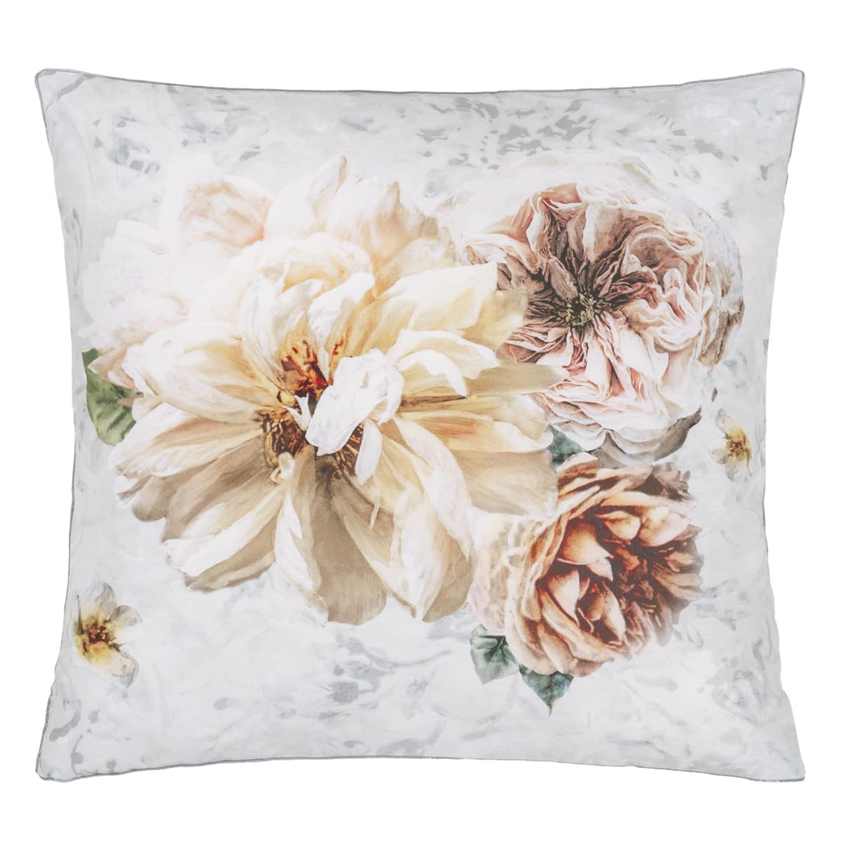 Printed Cotton Percale Pillow Case, Pahari Tuberose, 65 x 65 cm, Designers Guild