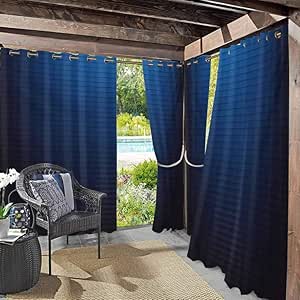 Anmaseven - Cortinas de patio para exteriores, resistentes al viento y