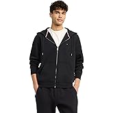 Tommy Hilfiger mens Medium Weight Fleece Full Zip Up Hoodie