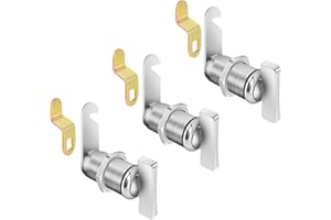 SARTATUE Thumb Cam Locks, 1-3/8" 3Pcs RV Locks for Storage Door, Compartment Door, Thumb Operated Locks Keyless(1-3/8 Inch 3Pcs)