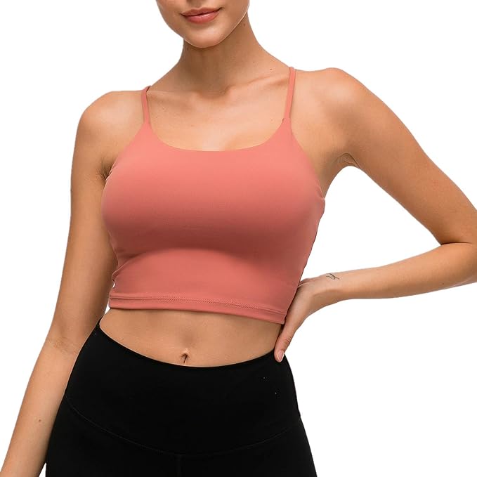 red yoga top