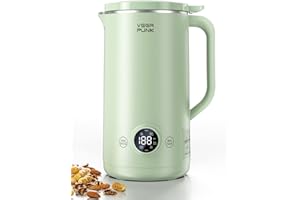 Vegapunk Nut Milk Maker Machine 20oz - Smart Automatic Cold and Hot Dairy Free Soybean/Oat/Coconut/Soy Milk Maker Machine with Filter Bag - Plant Based Almond Milk Machine Maker for Vegan - Green…