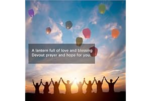 10 Pack Chinese Lanterns Paper Lantern Decorations Lanterns for Memorial, Chinese Lantern to Release in Sky for Wedding Birth