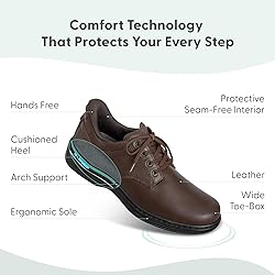 Orthofeet Men's Orthopedic Claude Hands-Free Casual