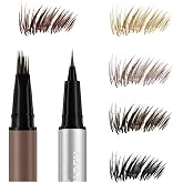 Multi-Tip Eyebrow Pen, Liquid Microblading Effect Hair‑Like Brow Strokes | 5 versatile shades to match different skin tones