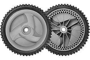 Fourtry 583719501 Front Wheels Fit for Craftsman Mower, 194231X460 Drive Tires Wheels Fit for Craftsman & HU Self Propelled Lawn Mower Tractor, Replaces 194231X427, 532403111, 2 Pack