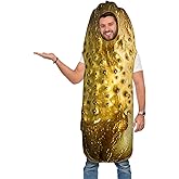 SPORTBANG Adult Pickle Costume, Unisex Food Theme Halloween Cosplay Party Outfit for Men Women