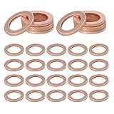 Wevdn 30 PCS Oil Drain Plug Gasket, 14mm Cooper