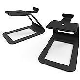 Kanto SE4 Elevated Desktop Speaker Stands for Medium Bookshelf Speakers & Mid-Size 3”-4” Studio Monitors | 5.6” Tall | Suppor